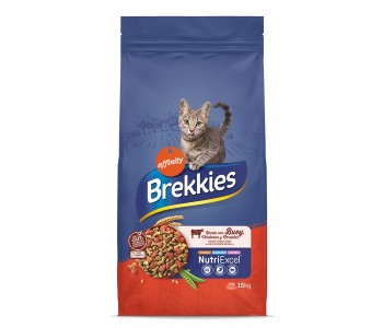 Brekkies Cat Mix Beef 15кг